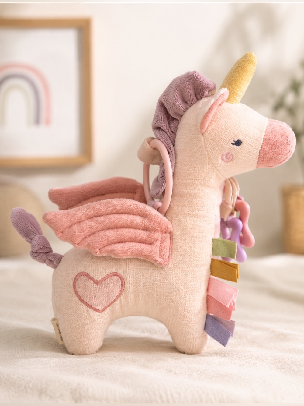 Itzy‎ Ritzy Unicorn Baby Toy Plush Crinkle Sensory Tags
